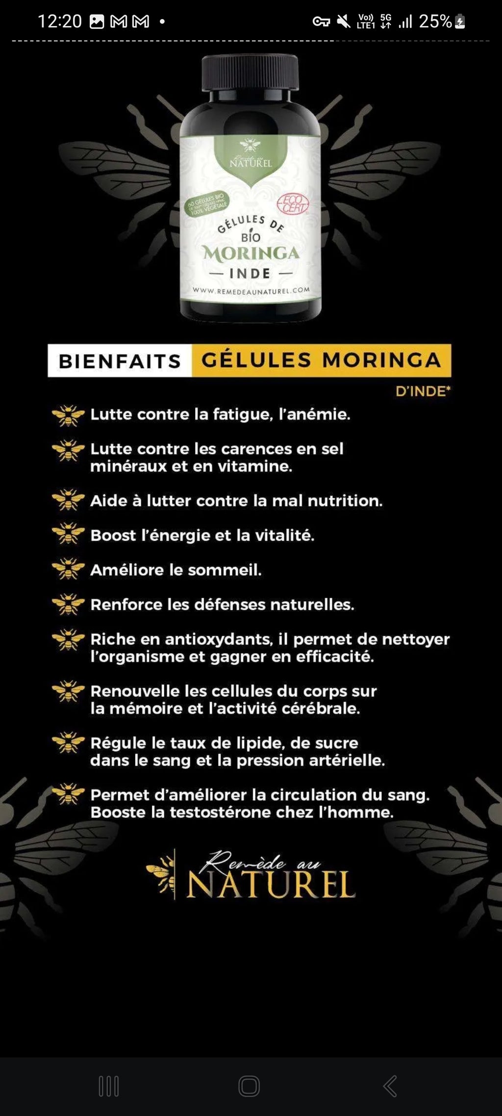 💊 Gélules de Moringa