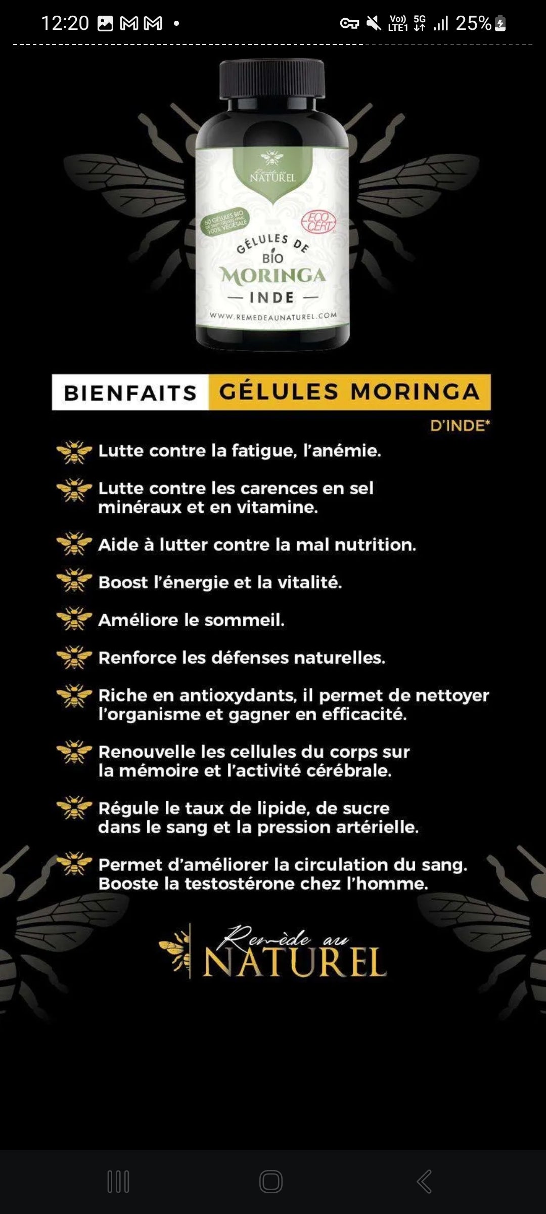 💊 Gélules de Moringa